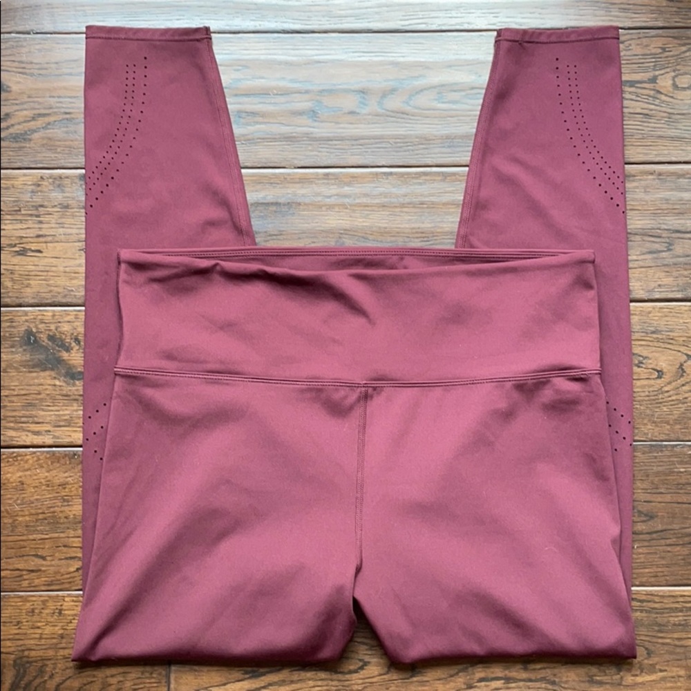 NWOT JoyLab 3/4 leggings tights maroon high rise